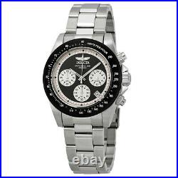 NEW Invicta Men's Speedway Paul Newman Panda Dial Chronograph SS Bracelet Watch
