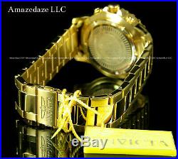 NEW Invicta Mens 18K Gold Plated Stainless St. Red Dial Chronograph Tachy Watch