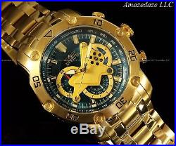 NEW Invicta Mens 18K Gold Plated Stainless Steel Scuba 3.0 Chronograph Watch