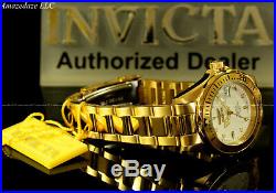 NEW Invicta Mens 18K Gold Plated Stainless Steel White Dial Prodiver 200M Watch