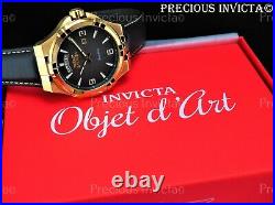 NEW Invicta Mens 44mm Objet d'Art Quartz Gold Tone Watch WithFREE INVICTA BRACELET