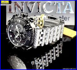 NEW Invicta Mens 52 mm Subaqua TALON Swiss Z60 Chronograph BLACK DIAL SS Watch