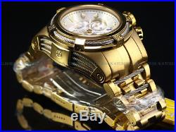 NEW Invicta Mens 52mm Bolt Zeus Swiss Chrono Day Date 18K Gold IP SS Diver Watch