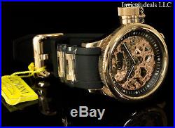 NEW Invicta Mens MECHANICAL Skeleton Russian Diver 18K Rose Gold Plated SS Watch