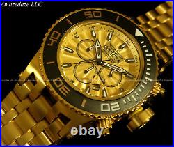 NEW Invicta Mens SAS Chronograph 18K Gold Plated Stainless Steel 500M Watch
