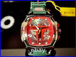 NEW Invicta Mens STAR WARS Limited Edition 53mm Diablo Boba Fett Chrono Watch