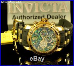 NEW Invicta Mens Scuba Pro Diver Stainless Steel Abalon Dial Chronograph Watch