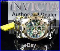NEW Invicta Mens Scuba Pro Diver Stainless Steel Abalone Dial Chronograph Watch