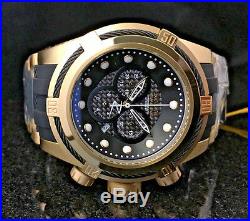 NEW Invicta Reserve Men's Bolt Zeus Gold Tone & Black Carbon Fiber Watch 12666
