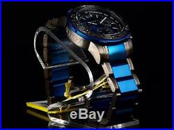 NEW! Invicta Reserve Men's OS Swiss Made Chronograph Gunmetal/Blue IP SS Watch