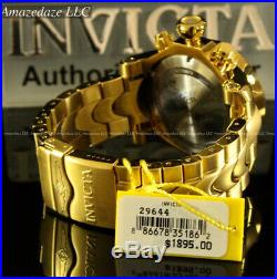 NEW Invicta Reserve Mens 52mm Venom Swiss Chronograph 18K Gold Plated SS Watch
