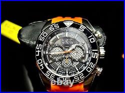 NEW Invicta Speedway Chronograph Black Dial 50mm Orange Silicon Band Men's Watch