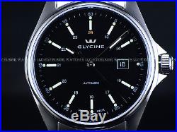 NEW PRE INVICTA Glycine Mens Combat Swiss ETA 2824 Auto Black Dial SS Watch 3890