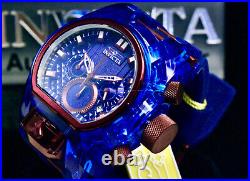 NEWInvicta Men's 52mm BOLT ZEUS MAGNUM Chronograph Blue Dial DUAL MOVEMENT Watch