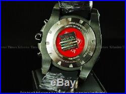 NWT Invicta Men 52mm Limited Ed. Marvel Bolt PUNISHER Chronograph Black IP Watch