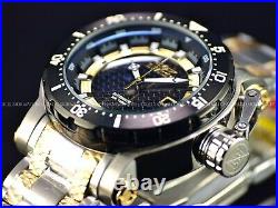 New Invicta 52mm Coalition Forces NH35 Automatic Two Tone Black Dial SS Watch