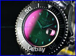 New Invicta 54mm RADAR Grand Diver Automatic Crazy Crystal Black Plated SS Watch