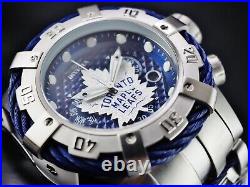 New Invicta Grand Bolt Zeus Men 53mm Swiss Chronograph Toronto Maple Leafs Watch