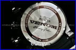 New Invicta Men 52MM SEA DRAGON Venom Black MOTHER OF PEARL Dial Chrono SS Watch