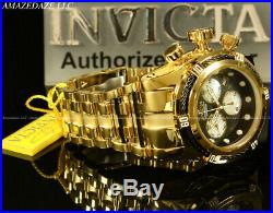 New Invicta Men 52mm 18K GP High Polished Stainless St Bolt Zeus Chrono Watch