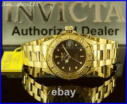 New Invicta Men PRO DIVER 24J AUTOMATIC NH35A Stainless Steel BROWN DIAL Watch