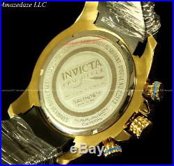 New Invicta Men Scuba Pro Diver Chronograph18K GP Stainless Steel 100M Watch