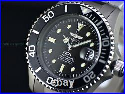 New Invicta Men's 45mm SOLID TITANIUM Pro Diver AUTOMATIC NH35A Black 200m Watch