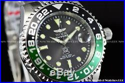 New Invicta Men's 47mm Grand Diver Automatic Green Black Bezel Silver SS Watch
