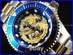 New Invicta Men's 47mm Grand Diver Dragon Automatic Two Tone 18KGP 100M SS Watch