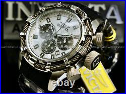 New Invicta Men's 50MM BOLT White MOP DIAL Chronograph Stainless Steel Watch