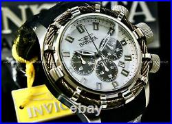 New Invicta Men's 50MM BOLT White MOP DIAL Chronograph Stainless Steel Watch