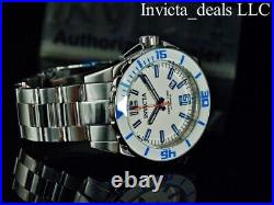 New Invicta Men's 50mm PRO DIVER AUTOMATIC NH35A FULL LUME White Dial SS Watch