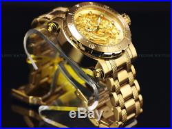 New Invicta Men's 52mm Coalition Forces Dragon 24K Gold Plated Automatic Watch