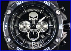New Invicta Men's 54mm Ltd. Ed Marvel Punisher Chrono Black Silver Viper SS Watch