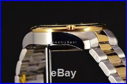 New Invicta Men's Aviator Black Carbon Fiber Chrono 2Tone Gold SS Bracelet Watch