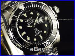 New Invicta Men's Classic 47mm Grand Diver 300M Automatic Black Dial SS Watch