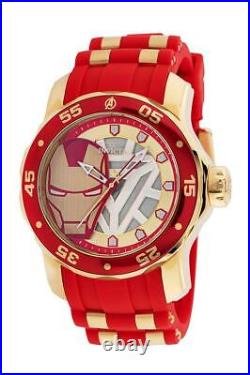 New Invicta Men's Marvel Ironman Limited Edition 34751 Red, Gold 48MM Case Watch