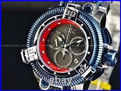 New Invicta Mens 50mm Reserve KING PYTHON SWISS Chronograph BLACK DIAL SS Watch