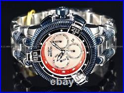 New Invicta Mens 50mm Reserve KING PYTHON SWISS Chronograph SILVER DIAL SS Watch