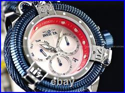 New Invicta Mens 50mm Reserve KING PYTHON SWISS Chronograph SILVER DIAL SS Watch