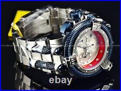 New Invicta Mens 50mm Reserve KING PYTHON SWISS Chronograph SILVER DIAL SS Watch