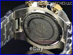 New Invicta Mens 51mm BOLT Swiss Quartz Chronograph Blue Dial Two Tone SS Watch