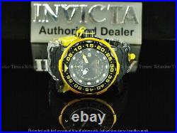 New Invicta Mens 52mm Black COMBAT SEA MONSTER Automatic Black Silicone SS Watch