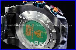 New Invicta Mens 52mm Star Wars Limited Edition Black BOBA Fett Chrono Watch