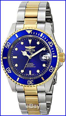 New Invicta Mens Pro Diver 24 Jewel Automatic Two Tone Coin Bezel Watch 8928 Ob