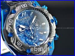 New Invicta Venom Men's Swiss Chronograph TT Watch 54mm, Blue, Black tone 37637