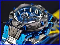 New Invicta Venom Men's Swiss Chronograph TT Watch 54mm, Blue, Black tone 37637