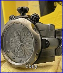 New Men Invicta Venom 54mm SS Gunmetal Dail & Bezel Swiss MVT Chronograph Watch