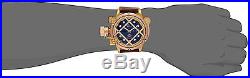 New Men's Invicta 16182 Russian Diver Swiss Mechanical Blue Dial Leather Watch