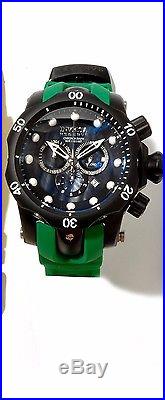 New Mens Invicta 11156 Reserve Venom Swiss Chronograph Green Rubber Watch